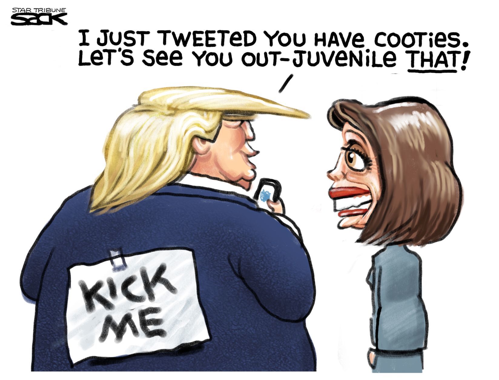 Nancy v Donald by Steve Sack, The Minneapolis Star-Tribune